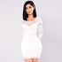 Marnie Lace Dress #Bodycon Dress #Mini Dress #White #